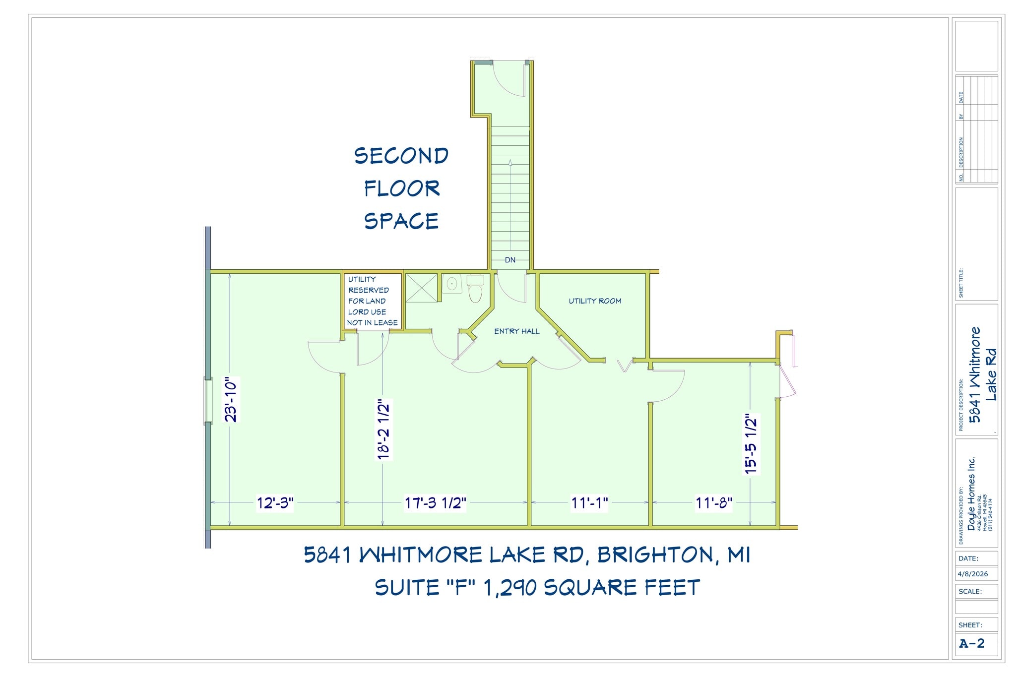 5841 Whitmore Lake Rd, Brighton, MI à louer Plan de site- Image 1 de 10