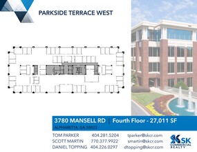 3780 Mansell Rd, Alpharetta, GA à louer Plan de site- Image 1 de 1