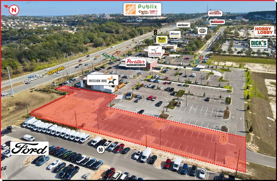 SR 50 & Sandhill View Blvd, Clermont, FL for lease - Aerial - Image 2 of 7