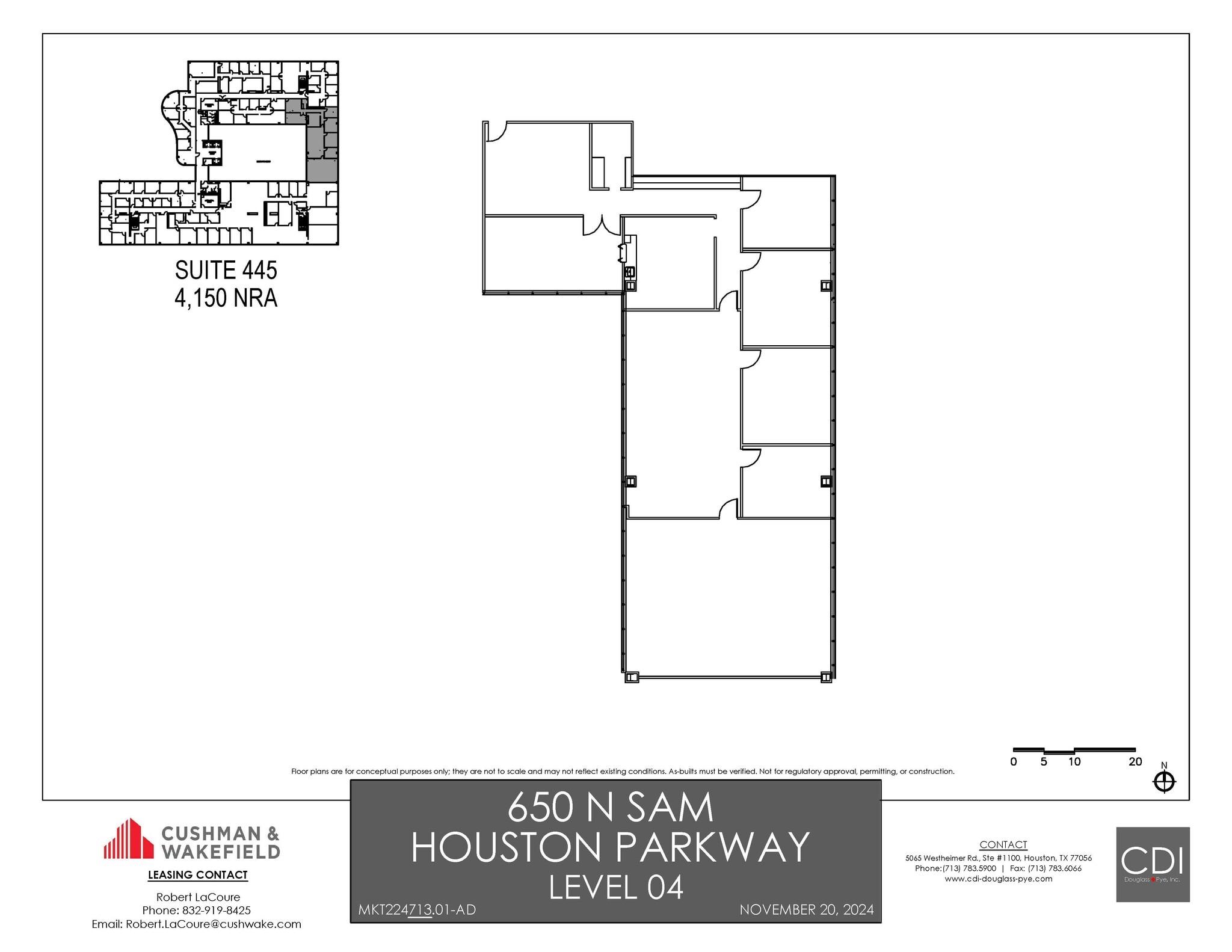 650 N Sam Houston Pky E, Houston, TX for lease Floor Plan- Image 1 of 1