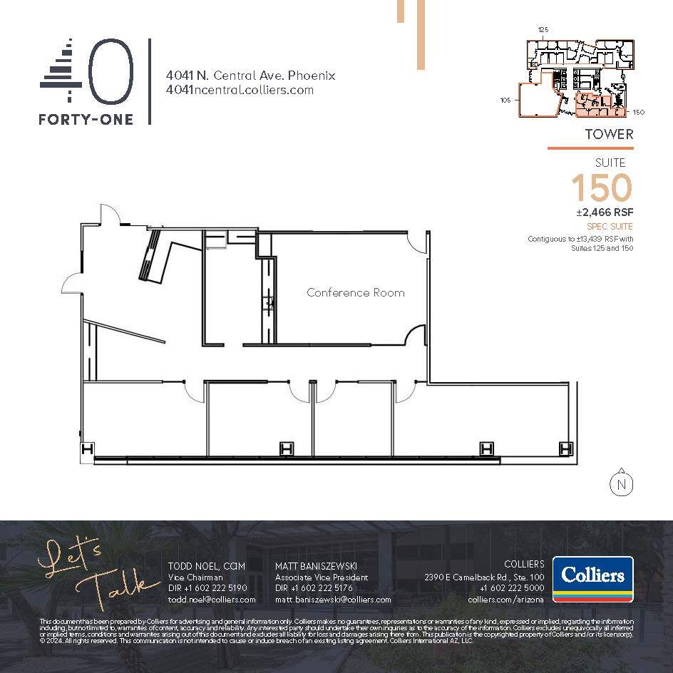 4041 N Central Ave, Phoenix, AZ for lease Floor Plan- Image 1 of 1