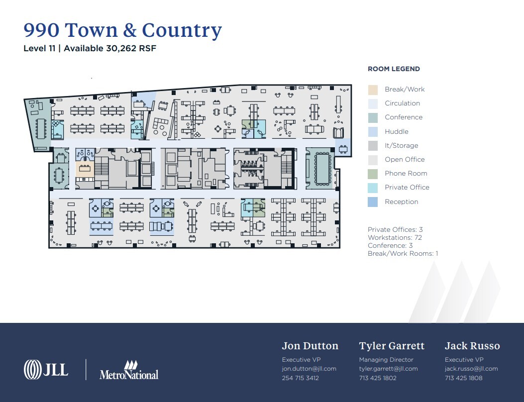 800 Town & Country Blvd, Houston, TX à louer Plan d’étage- Image 1 de 1