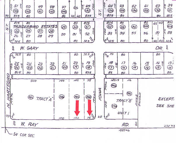 500 W Ray Rd, Chandler, AZ à vendre Plan cadastral- Image 1 de 1