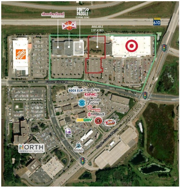 15500 Grove Cir N, Maple Grove, MN à louer Aérien- Image 1 de 3