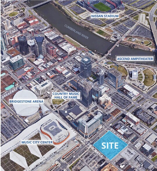 410 Rep John Lewis Way S, Nashville, TN à louer - Aérien - Image 2 de 10