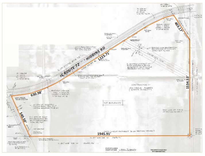 Rt 72 & Big Timber Rd, Elgin, IL for sale - Site Plan - Image 2 of 2