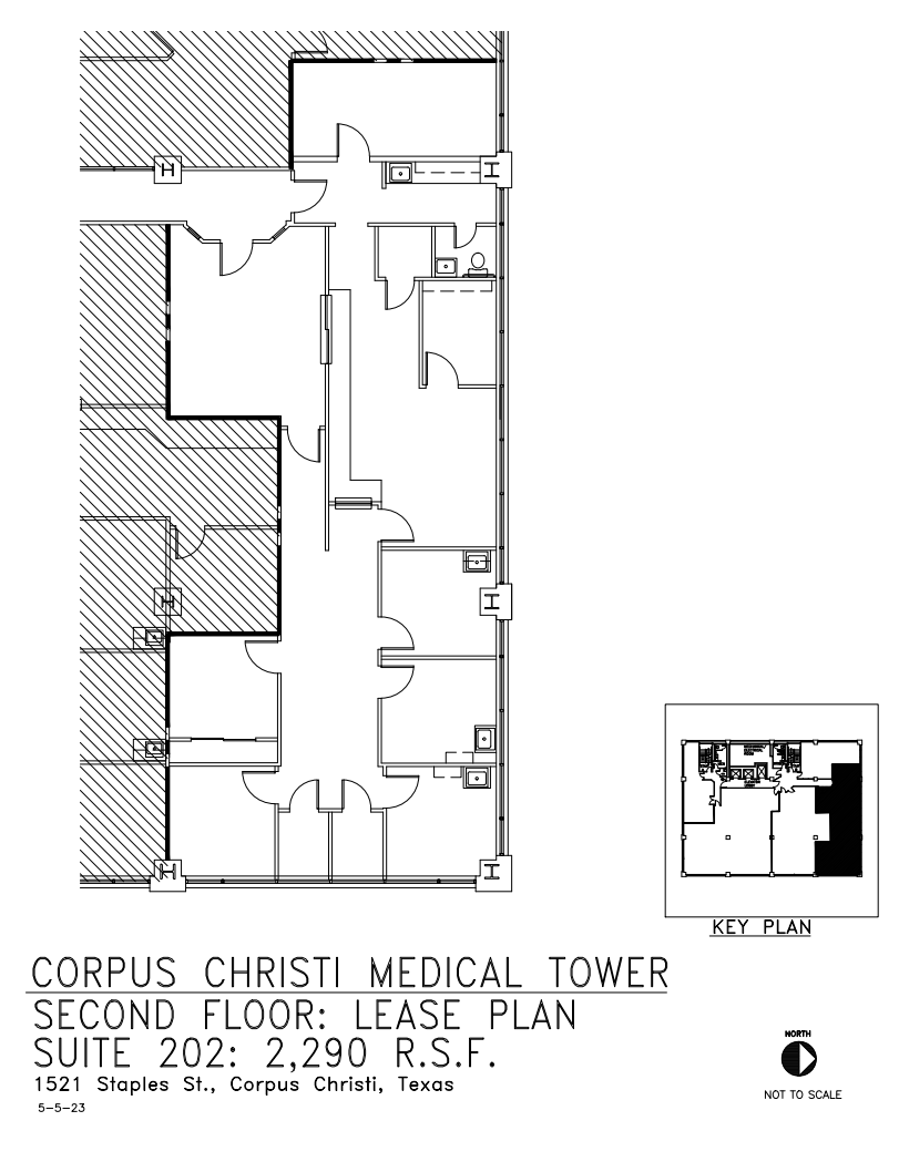 1521 Staples St, Corpus Christi, TX for lease Floor Plan- Image 1 of 1