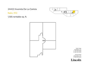 24422 Avenida De La Carlota, Laguna Hills, CA for lease Floor Plan- Image 1 of 7