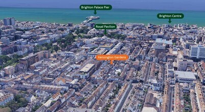Unit C1 & C2, 22-23 Kensington St, Brighton, ESX - Aerial map view