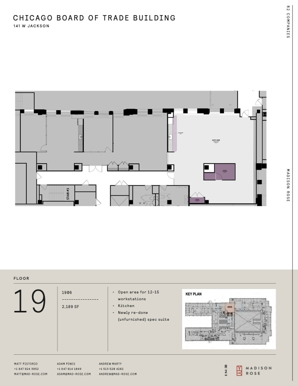 141 W Jackson Blvd, Chicago, IL à louer Plan d’étage- Image 1 de 1