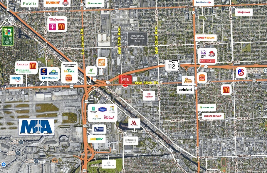 3650 NW 36th St, Miami, FL for lease - Aerial - Image 3 of 7