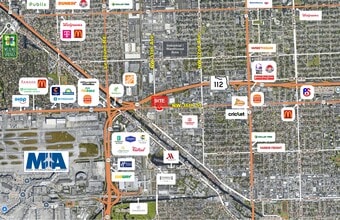 3650 NW 36th St, Miami, FL - Aerial map view