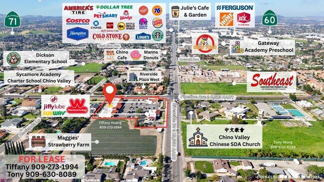 Plus de détails pour 4117-4141 Riverside Dr, Chino, CA - Bureau/Commerce de détail, Commerce de détail à louer
