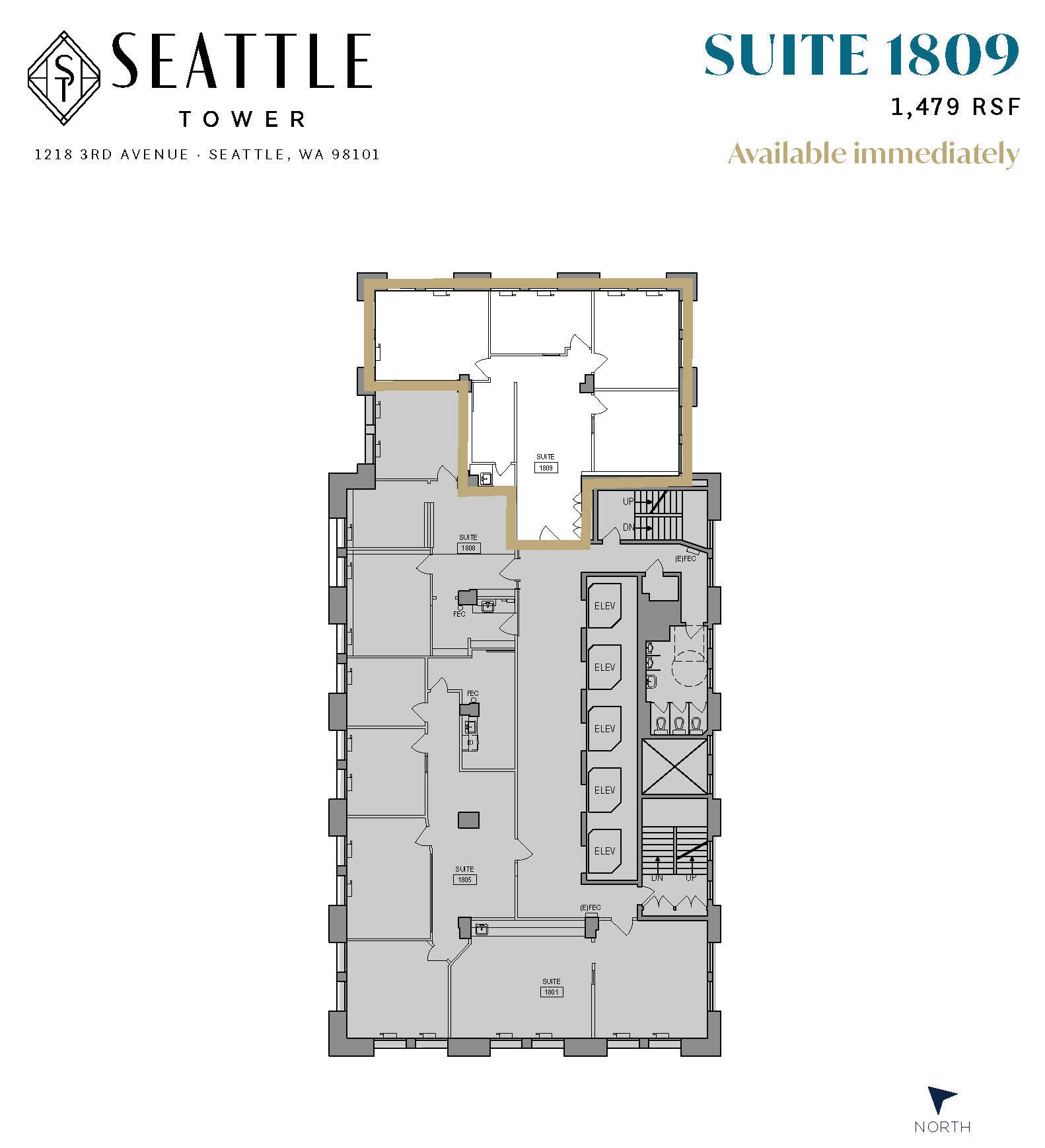 1218 3rd Ave, Seattle, WA à louer Photo intérieure- Image 1 de 1