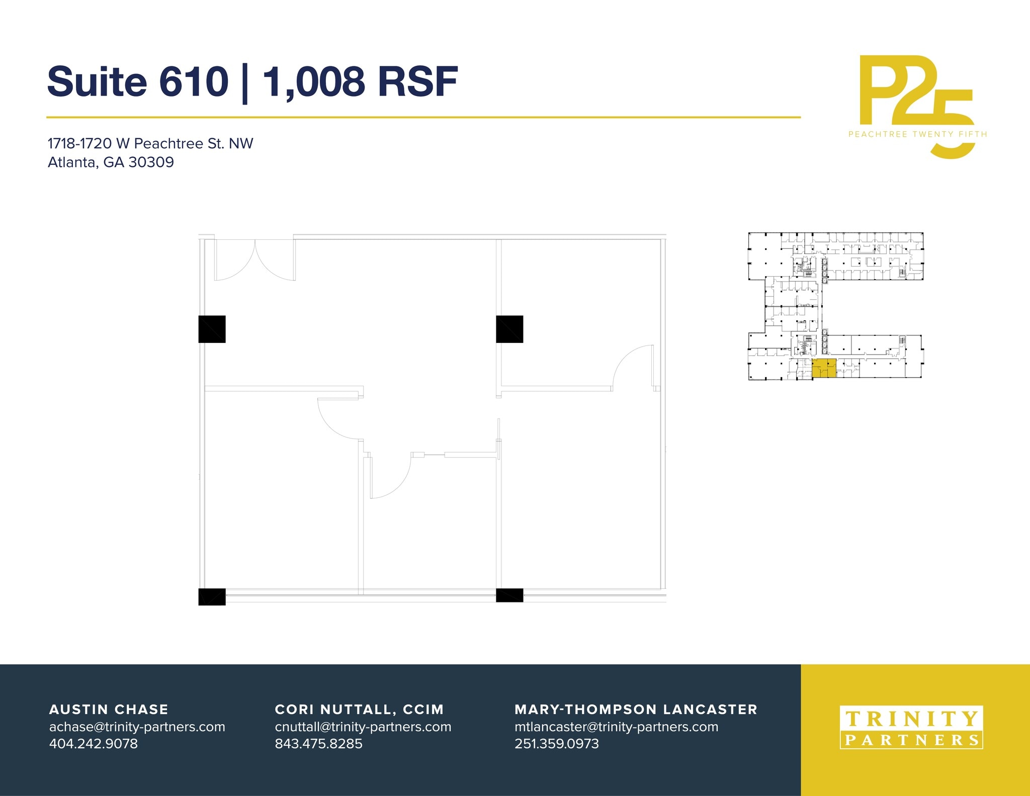 1718-1720 NW Peachtree St, Atlanta, GA à louer Plan de site- Image 1 de 1