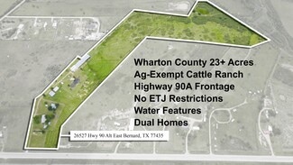 Plus de détails pour 26527 Hwy 90 Alt, Lissie, TX - Terrain à vendre