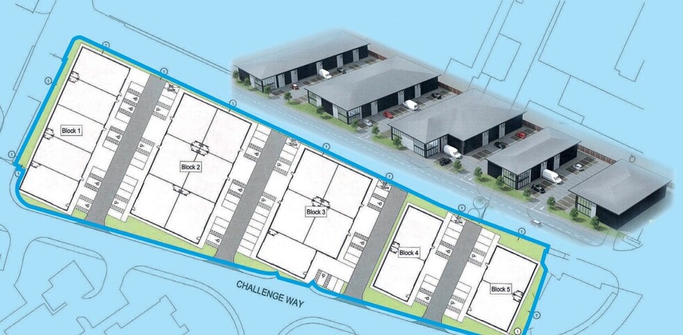 Challenge Way, Blackburn à louer - Plan de site - Image 2 de 2