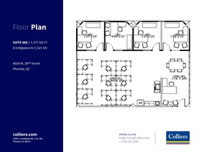 4020 N 20th St, Phoenix, AZ à louer Plan d  tage- Image 1 de 2