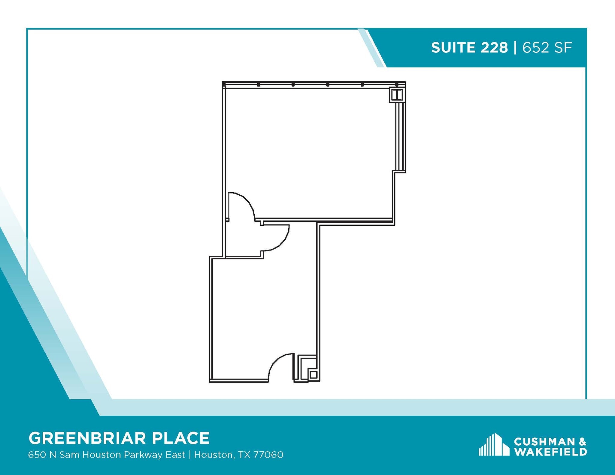 650 N Sam Houston Pky E, Houston, TX for lease Floor Plan- Image 1 of 1