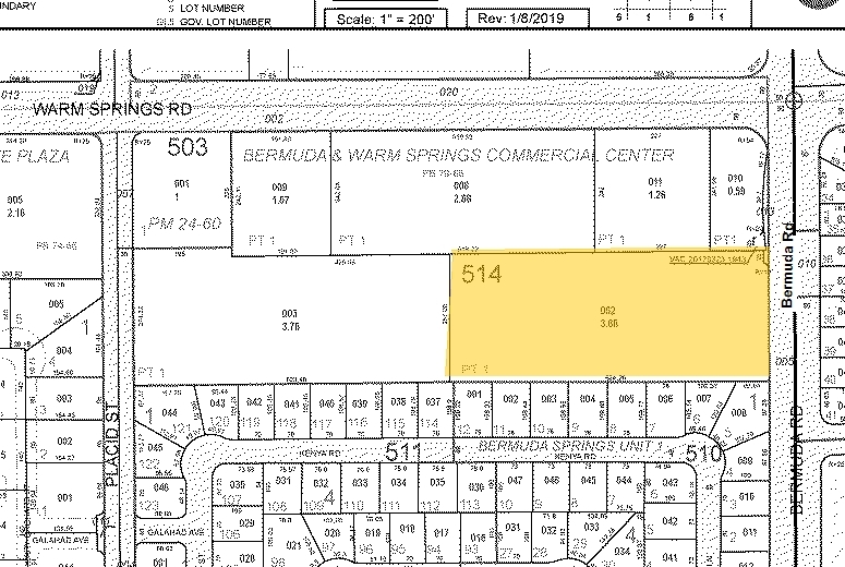 375 E Warm Springs Rd, Las Vegas, NV à vendre - Plan cadastral - Image 1 de 1