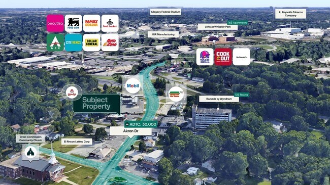 More details for 538 Akron Dr, Winston-Salem, NC - Retail for Sale