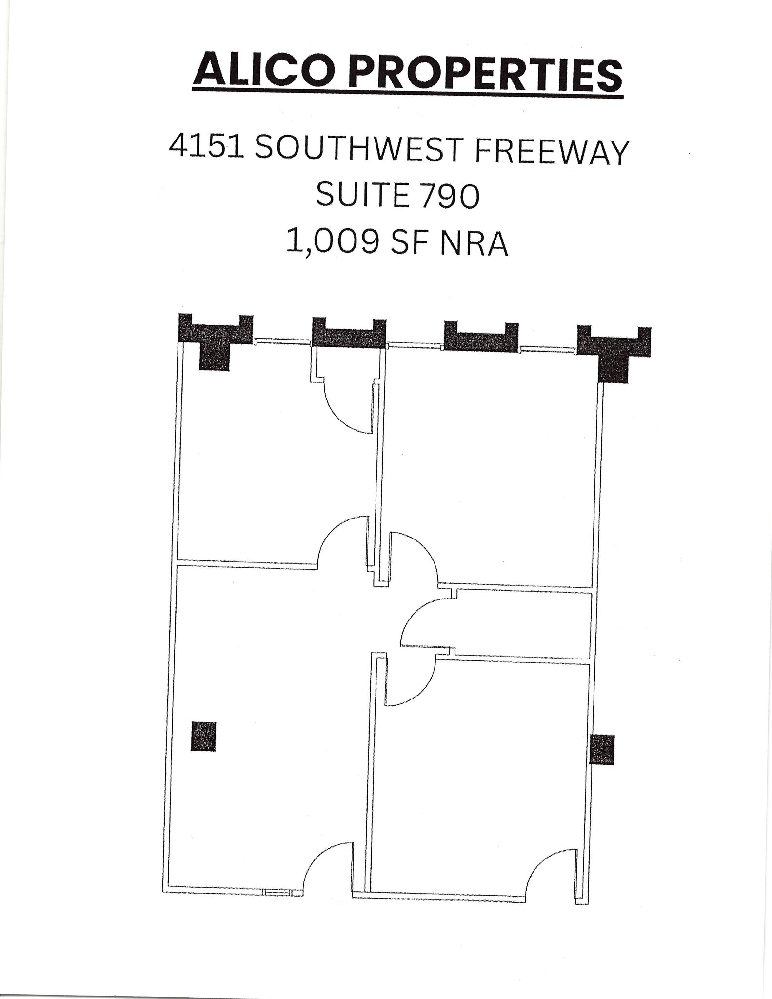 4151 Southwest Fwy, Houston, TX à louer Plan d’étage- Image 1 de 1