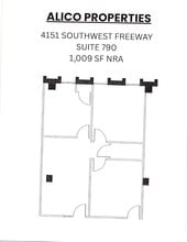 4151 Southwest Fwy, Houston, TX à louer Plan d’étage- Image 1 de 1