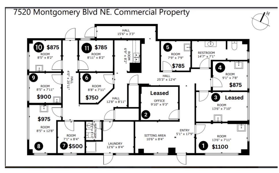 7520 Montgomery St, Albuquerque, NM for lease Floor Plan- Image 1 of 1