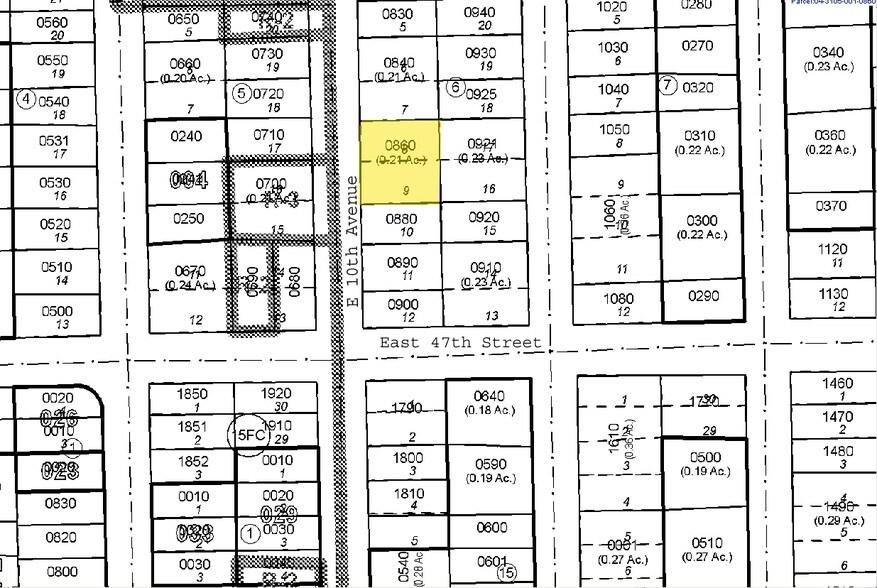 4747 E 10th Ave, Hialeah, FL à louer - Plan cadastral - Image 2 de 3