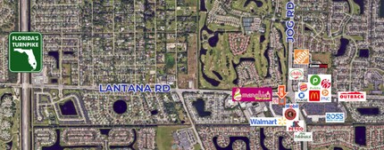 6558 Lantana Rd, Lake Worth, FL - AERIAL map view