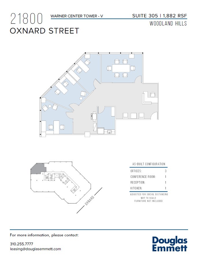 21800 Oxnard St, Woodland Hills, CA à louer Plan d’étage- Image 1 de 1