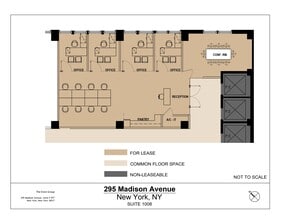 295 Madison Ave, New York, NY à louer Plan d’étage- Image 2 de 2