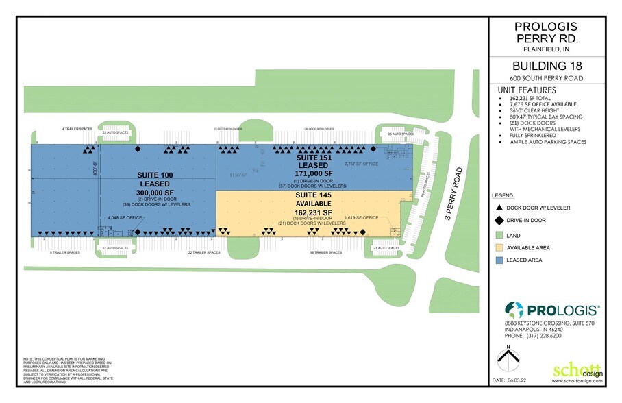 600 S Perry Rd, Plainfield, IN for lease - Site Plan - Image 2 of 2