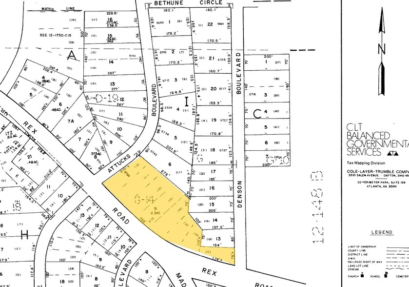 2180 Rex Rd, Morrow, GA for lease - Plat Map - Image 3 of 8