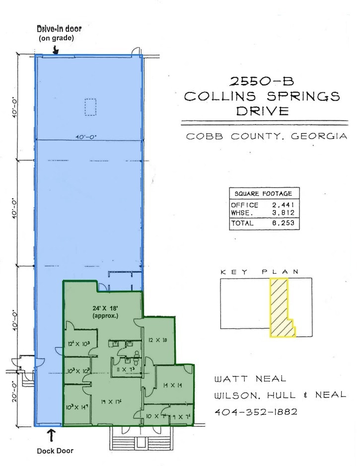 2550 Collins Springs Dr SE, Smyrna, GA for lease Floor Plan- Image 1 of 1
