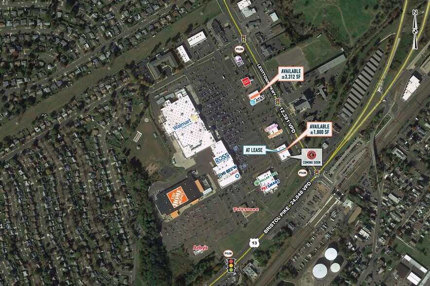 145-185 Levittown Pky, Levittown, PA for lease - Aerial - Image 2 of 9