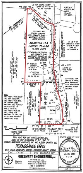 Renaissance Drive Commercial Parcels portefeuille de 3 propriétés à vendre sur LoopNet.ca - Plan cadastral - Image 2 de 4