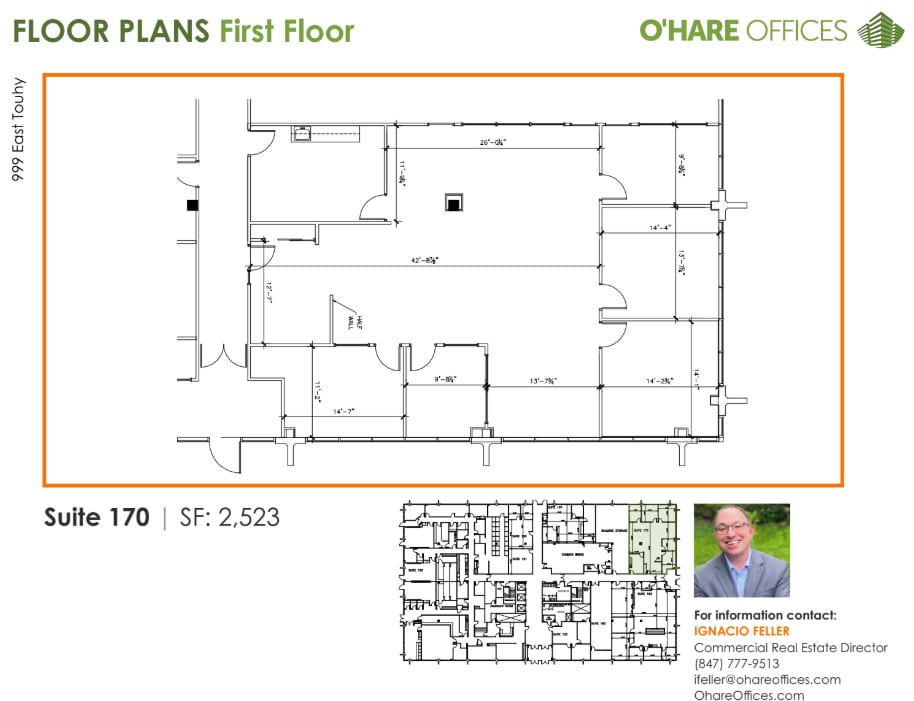 999 E Touhy Ave, Des Plaines, IL à louer Plan d’étage- Image 1 de 1