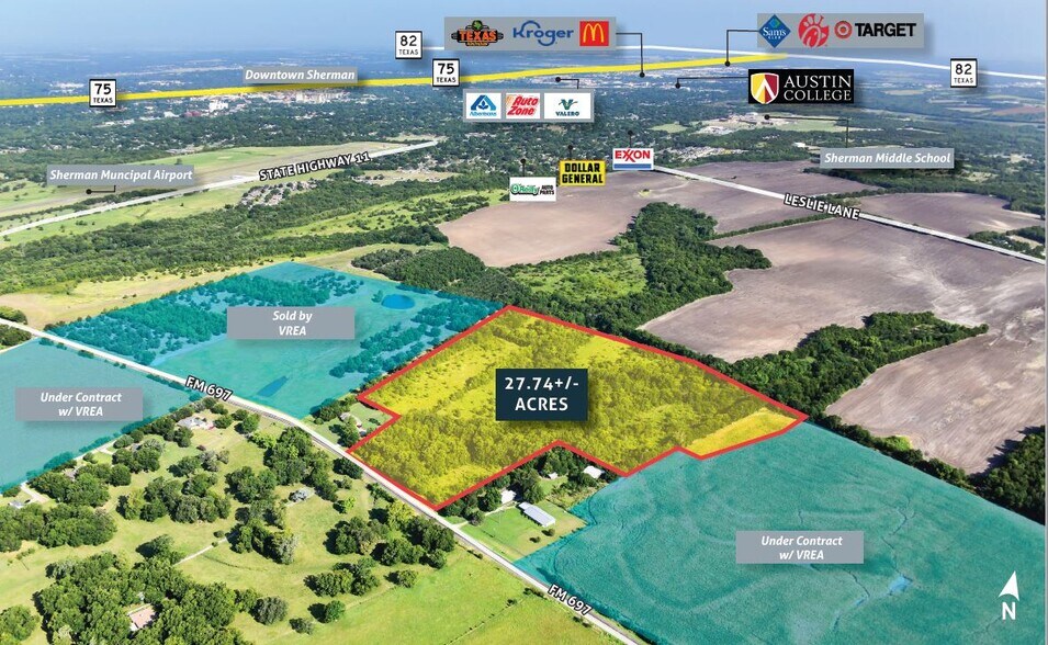 FM 697, Sherman, TX à vendre - Photo du bâtiment - Image 2 de 3