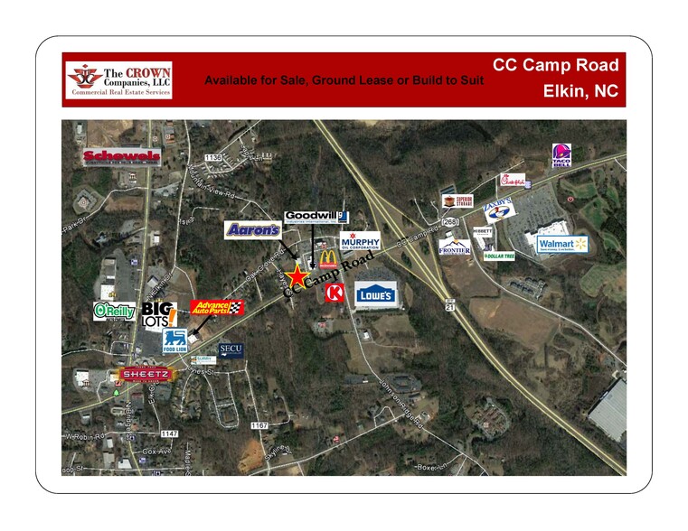 00 CC Camp, Elkin, NC for lease - Building Photo - Image 1 of 3