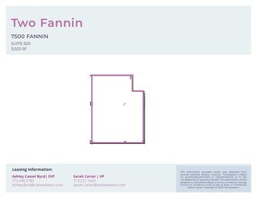 7500 Fannin St, Houston, TX for lease Floor Plan- Image 1 of 1