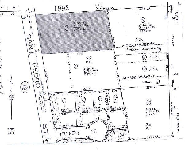 14434 S San Pedro St, Gardena, CA for lease - Plat Map - Image 2 of 2