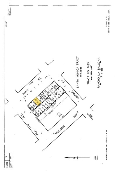 3002 Main St, Santa Monica, CA à louer - Plan cadastral - Image 2 de 11