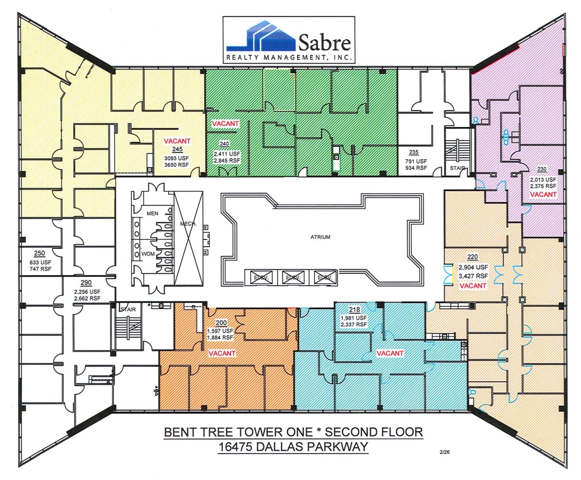 16475 N Dallas Pky, Addison, TX for lease Floor Plan- Image 1 of 1
