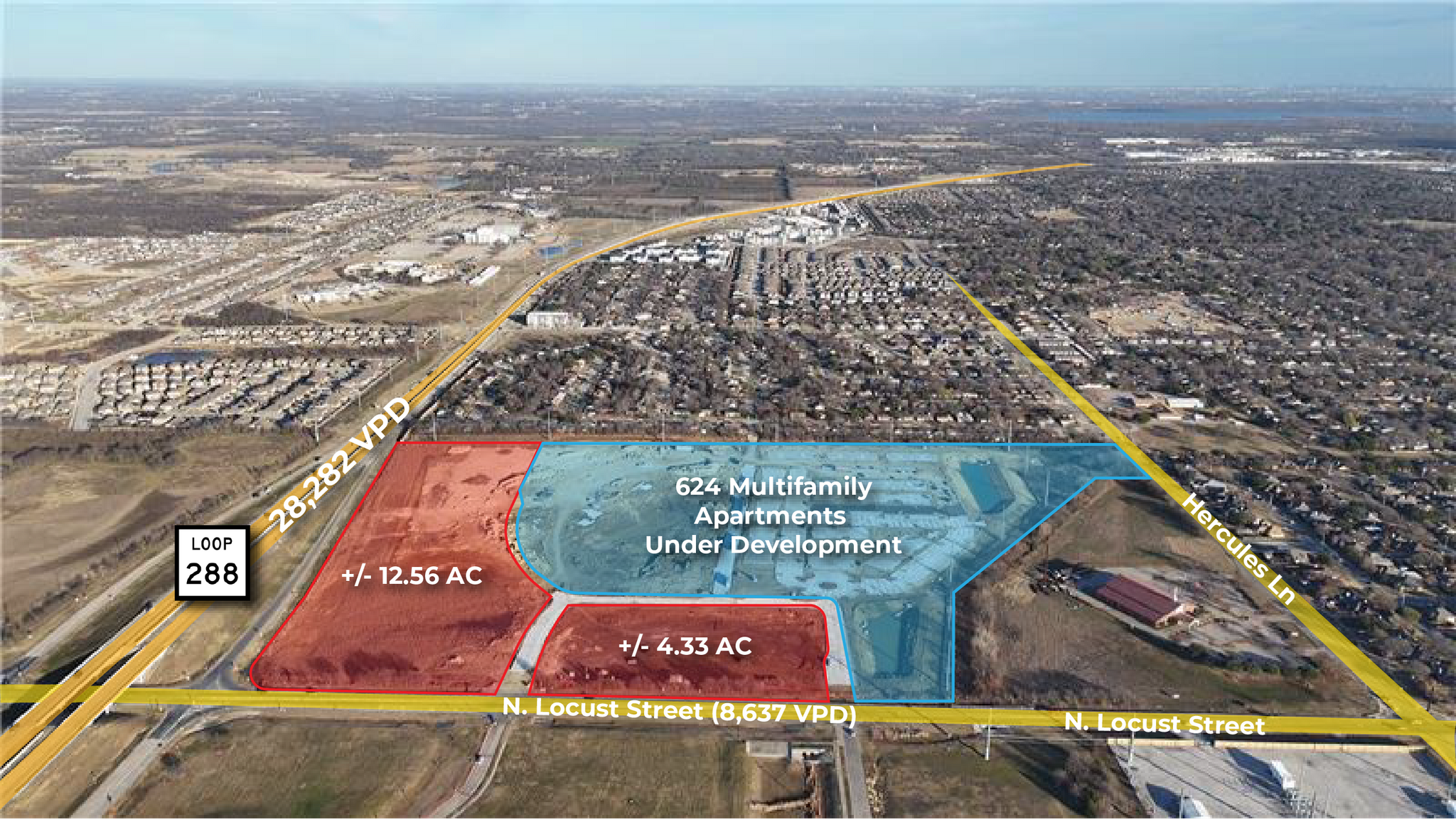 N Locust Street & 288 loop, Denton, TX for sale Primary Photo- Image 1 of 6