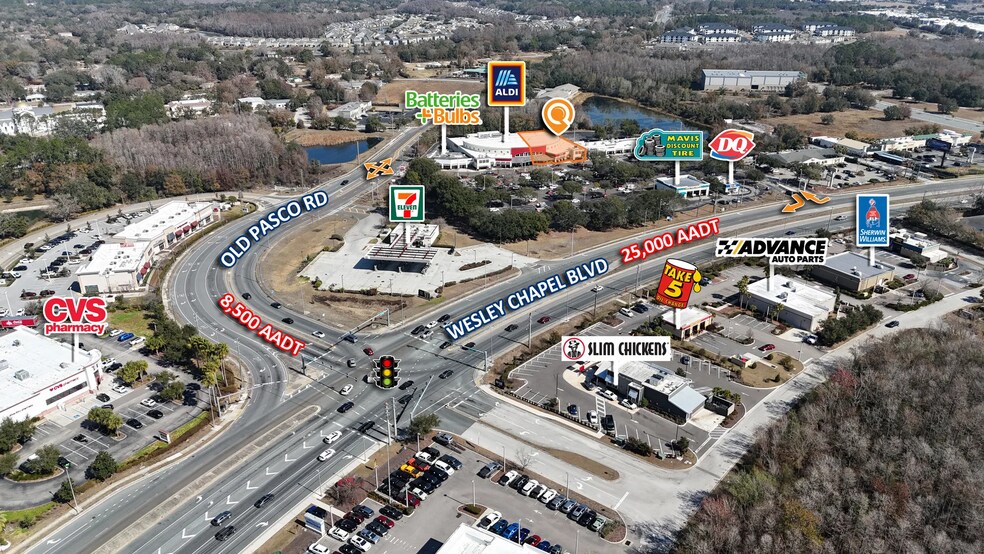 27327-27424 Wesley Chapel Blvd, Wesley Chapel, FL à louer - Aérien - Image 2 de 2