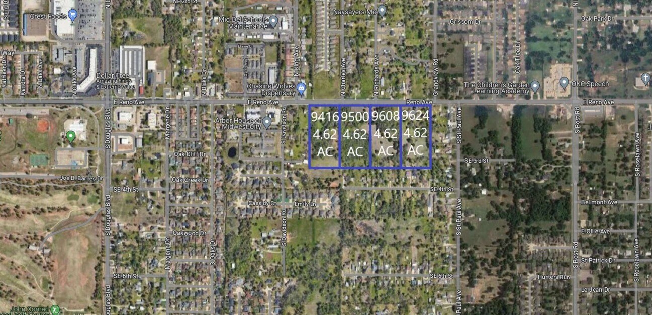 9416-9624 E Reno Ave, Midwest City, OK à vendre Photo du bâtiment- Image 1 de 2