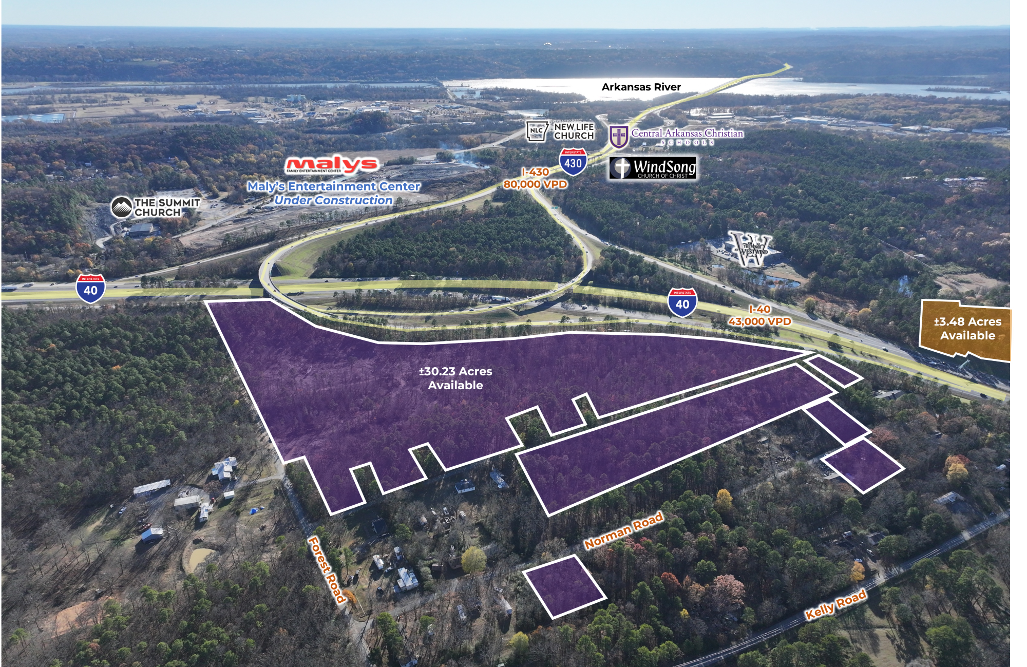 I-40 & Norman Rd, North Little Rock, AR for sale Primary Photo- Image 1 of 3