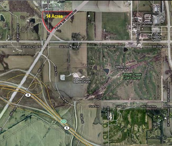 SW Army Post Rd, West Des Moines, IA for sale - Aerial - Image 3 of 3