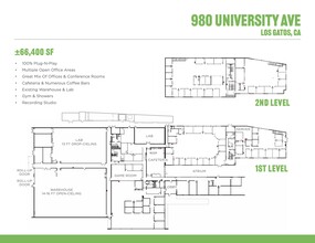 980 University Ave, Los Gatos, CA à louer Plan d  tage- Image 1 de 23